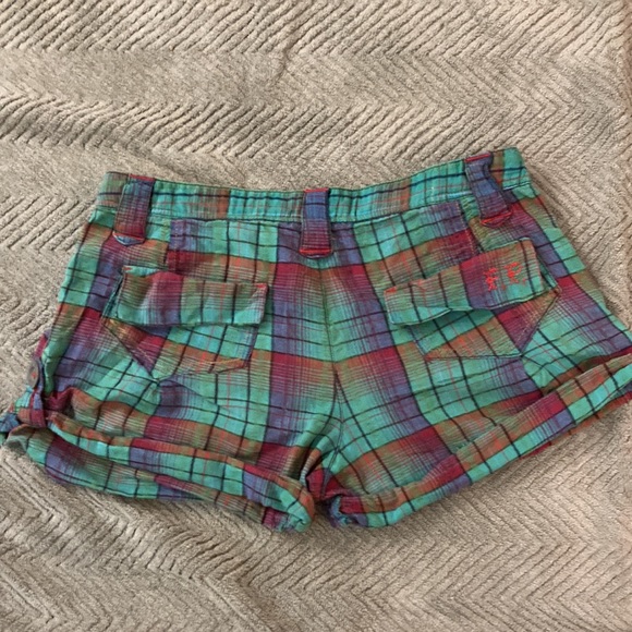Free People Plaid Shorts size 4 - Picture 6 of 9